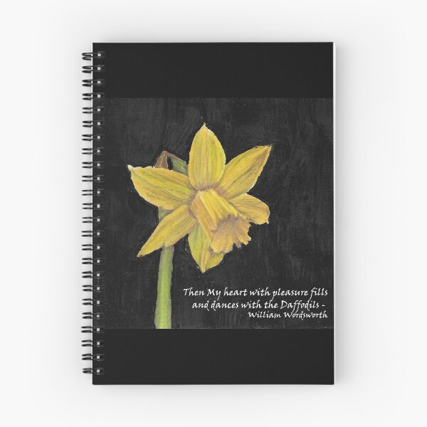 Item preview, Daffodil drawing - Wordsworth Quote designed and sold by Sarah Williams-Nash.