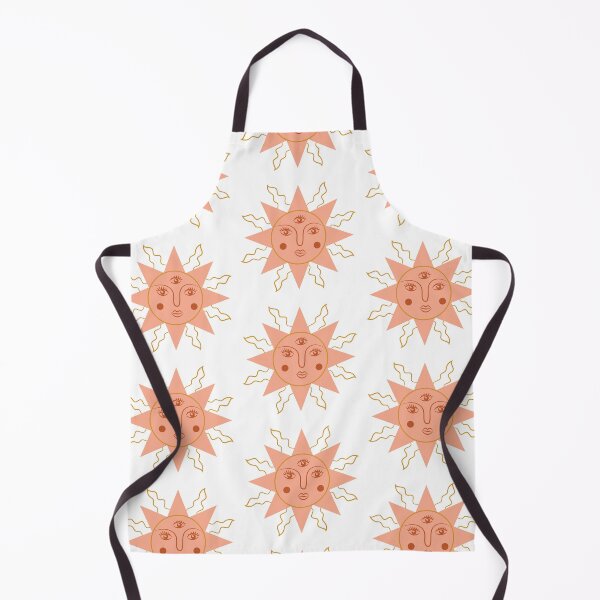 Item preview, Boho Aesthetic Sun Face Light Sedona White Background designed and sold by DesignLabMedia.
