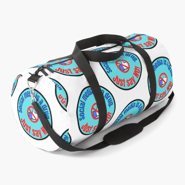 Item preview, Social Media Is A Drug Just Say No! Blue Badge designed and sold by WhimsicaliTee.