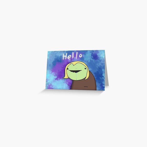 Drooling Hello Greeting Card