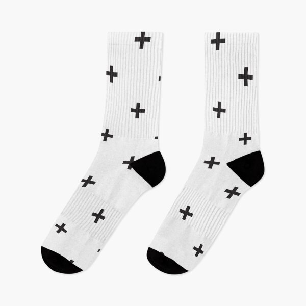 Item preview, Swiss Cross Plus Sign Large - Black and White designed and sold by Lublini.