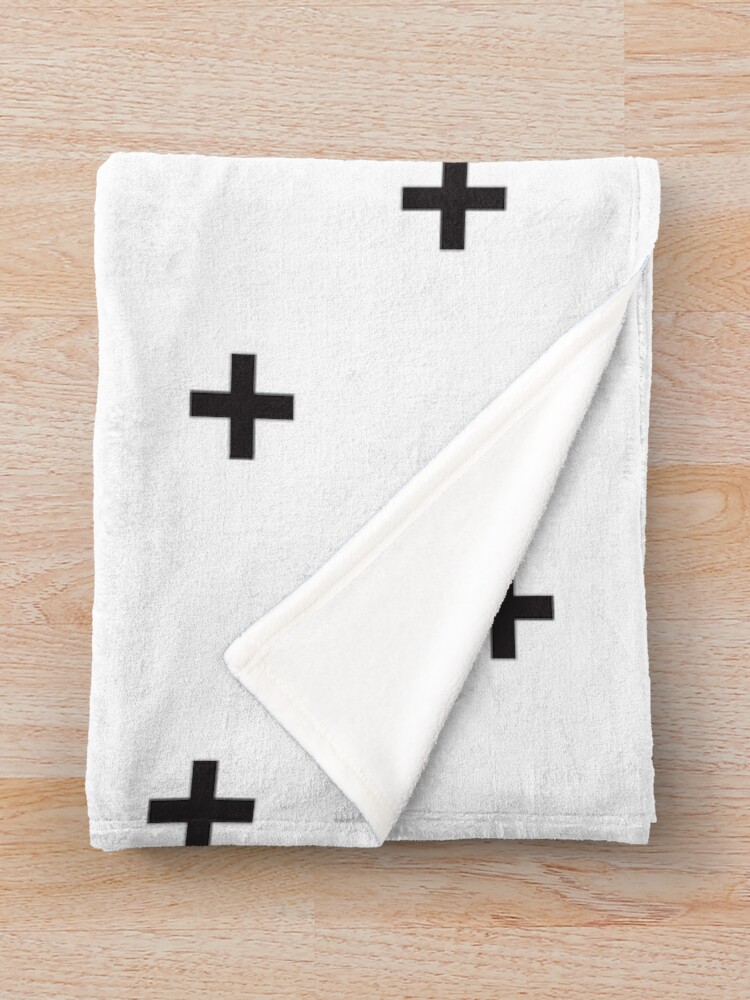 Black Cross Blanket orders - Large Swiss Cross