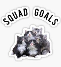 Squad Goals Kittens Sticker