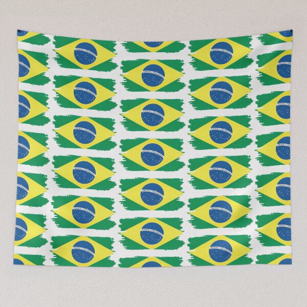 Item preview, Brazil Flag Art designed and sold by HopaHope.