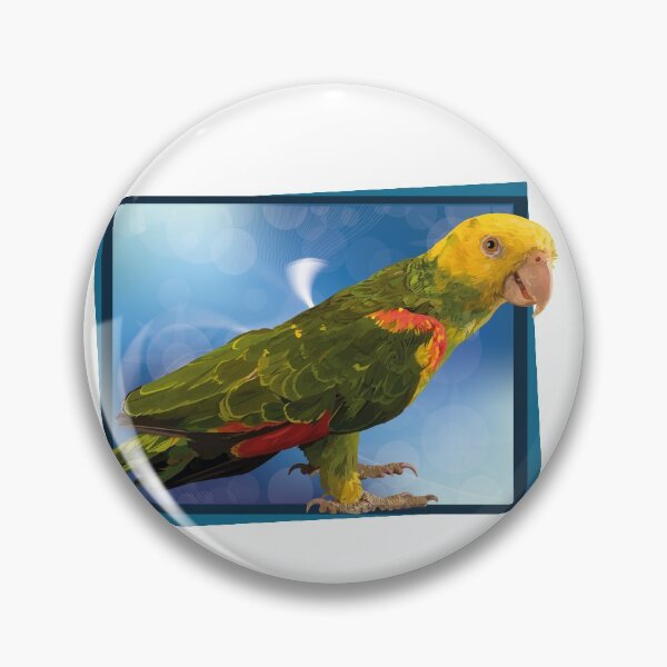 Item preview, yellow-headed parrot designed and sold by obscurite.