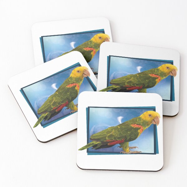 Item preview, yellow-headed parrot designed and sold by obscurite.