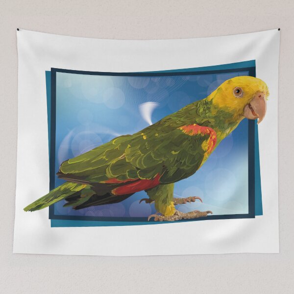 Item preview, yellow-headed parrot designed and sold by obscurite.