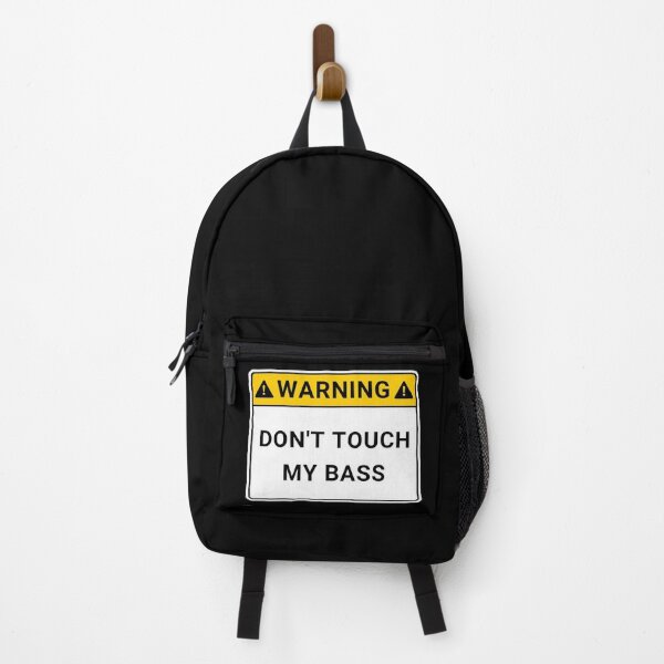 Item preview, Don't Touch My Bass - White WARNING SIGN designed and sold by GuitarSwitch.