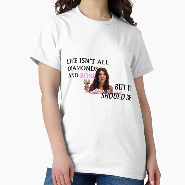 Item preview, Life Is Diamonds and Rosé designed and sold by tea-shirts.