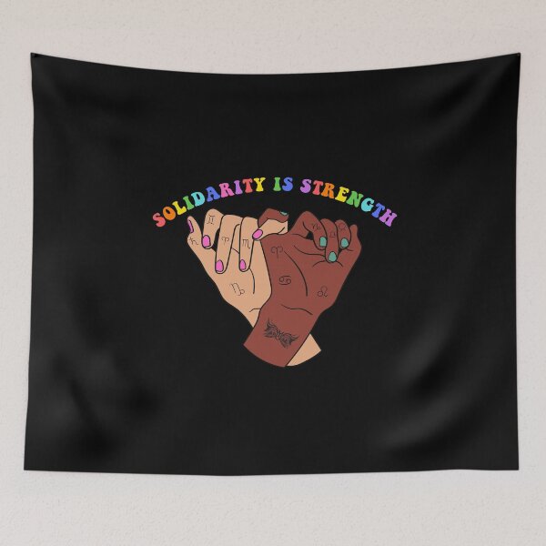 Item preview, Solidarity is Strength -zodiac signs Virgo Gemini libra Leo pride month Gift for astrology lovers designed and sold by Artwork-Station.