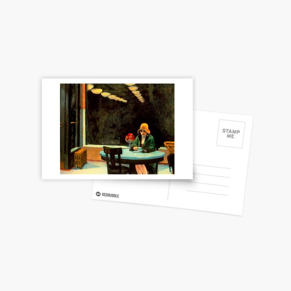 Automat by Edward Hopper Postcard for Sale by IndieArtDream