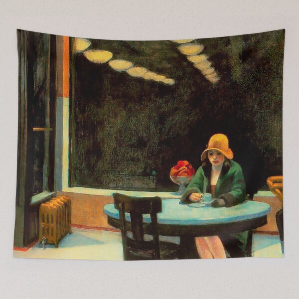 Item preview, Automat by Edward Hopper designed and sold by IndieArtDream.