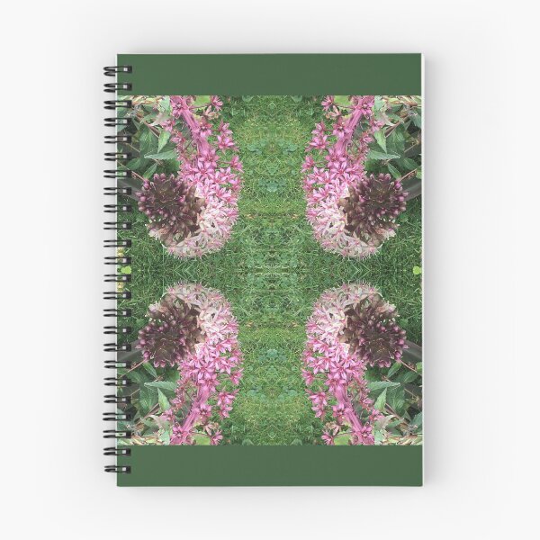 Item preview, Divine Botanical: Pink and Magenta Star Flowers curl across the Emerald Grass designed and sold by RoseAromas.