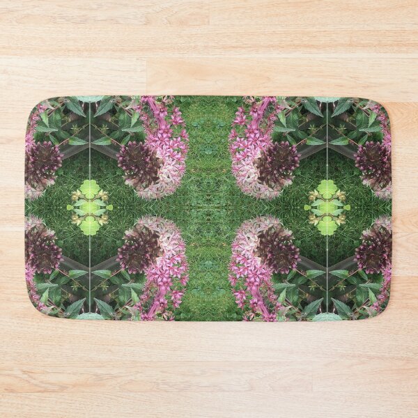 Item preview, Divine Botanical: Pink and Magenta Star Flowers curl across the Emerald Grass designed and sold by RoseAromas.