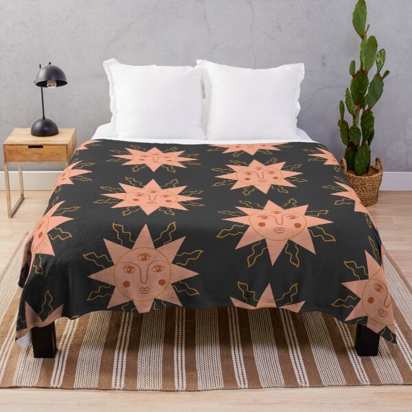 Item preview, Boho Aesthetic Sun Face Light Sedona Charcoal Background designed and sold by DesignLabMedia.