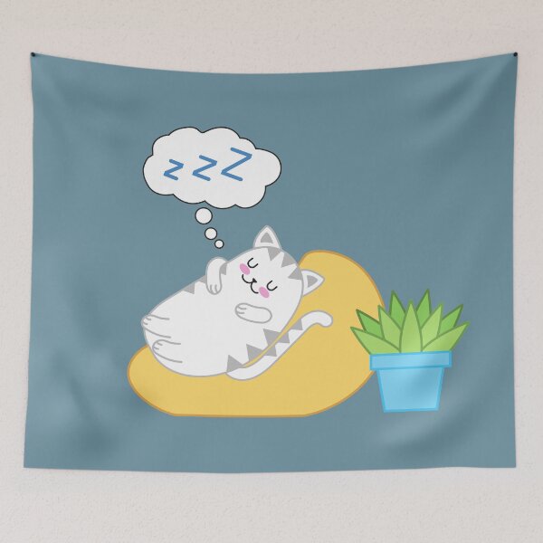 Item preview, Cat nap, I need a cat nap...and a scratch! Sleepy cat takes a cat nap designed and sold by fluffyfriends.