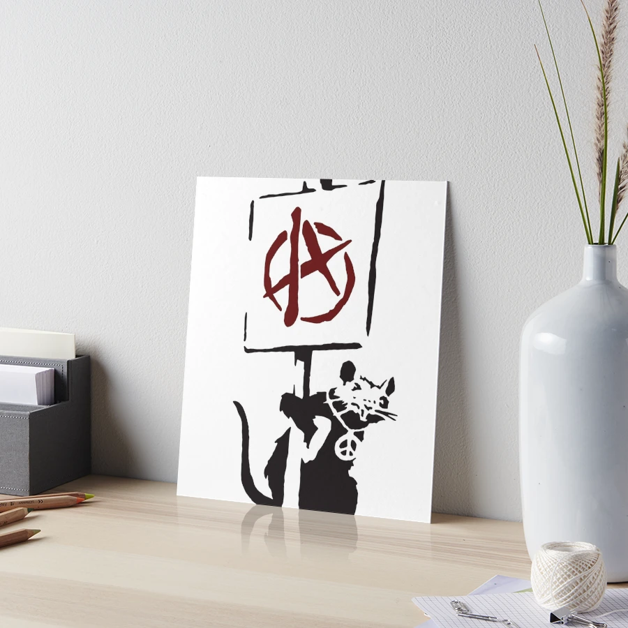 Banksy Anarchy Rat