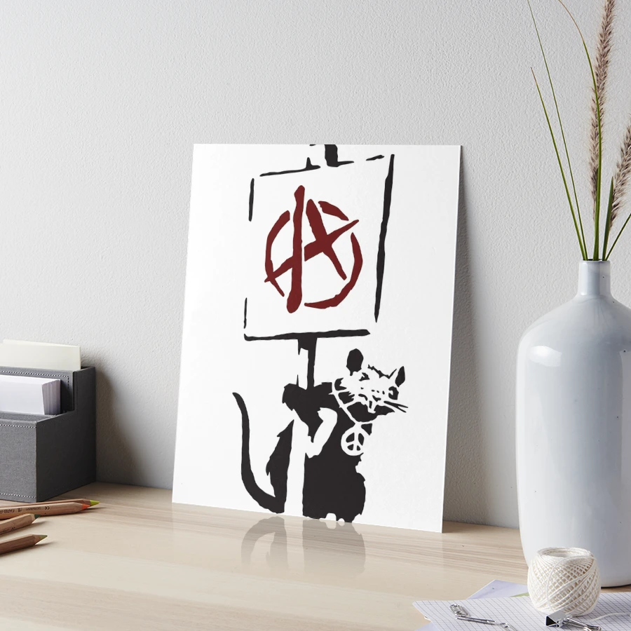 Banksy バンクシー 「Anarchy Rat」 シリアル サイン 書類付き Banksy