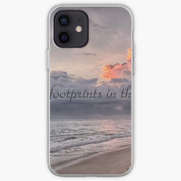 Leave behind footprints in the sand of the world iPhone Soft Case