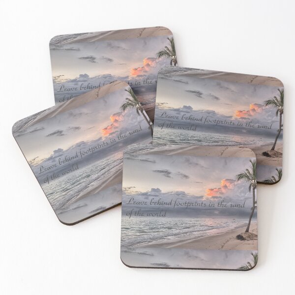 Item preview, Leave behind footprints in the sand of the world designed and sold by liebesgeschenke.