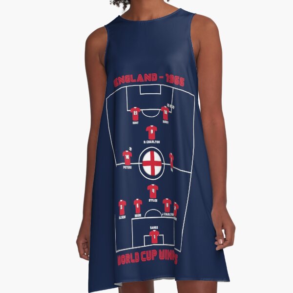 England 1966 World Cup Legendary Team - Wear Football / Soccer History A-Line Dress