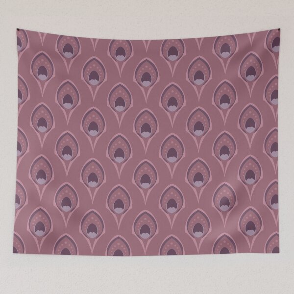 Item preview, Smoky Mauve Deco Peacock  designed and sold by MeganSteer.