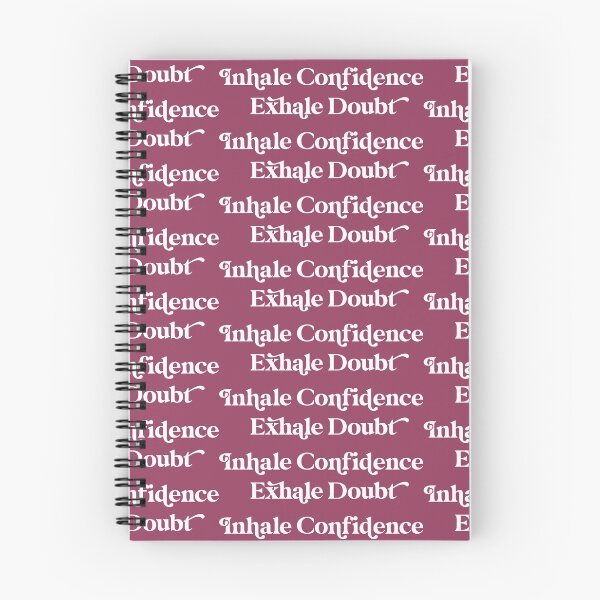 Item preview, Inhale Confidence Exhale Doubt Design in with Plum Background designed and sold by cutetype.