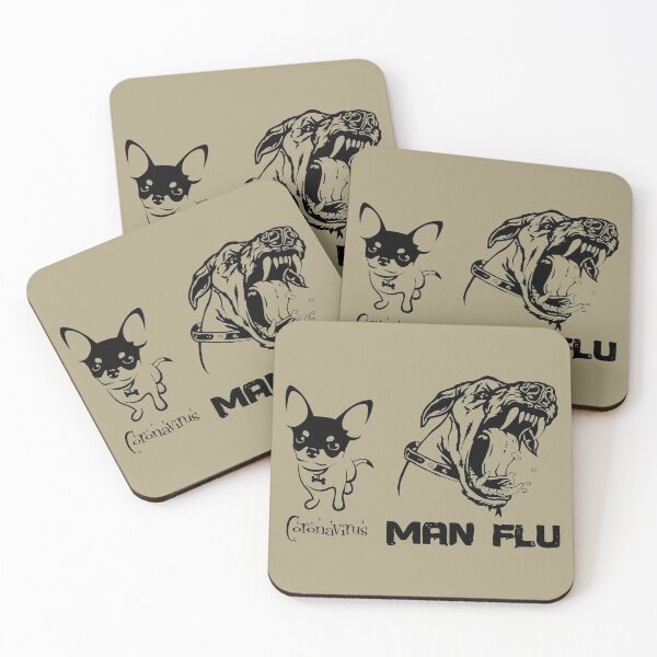 Item preview, Coronavirus COVID-19 Man Flu Dogs Comparison designed and sold by BOLD-Australia.