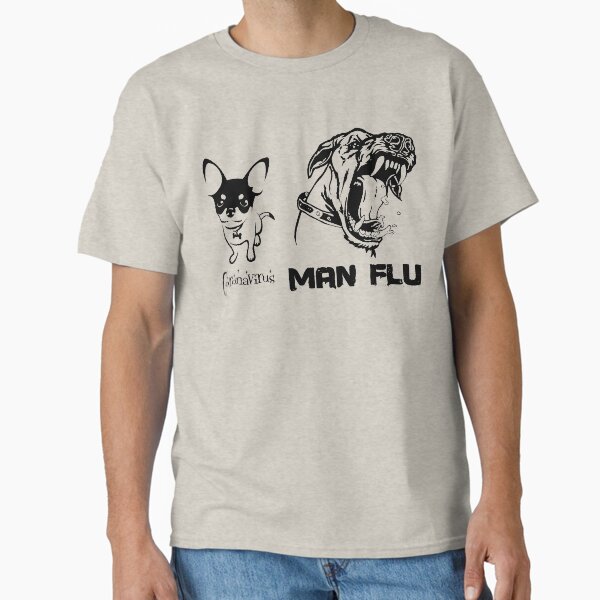 Coronavirus COVID-19 Man Flu Dogs Comparison Classic T-Shirt