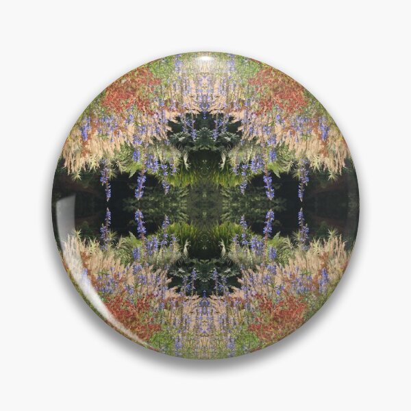 Item preview, Divine Botanicals: Autumn Beauty - Copper, Gold and Sapphire Blue - beside the Waterlily Lake designed and sold by RoseAromas.