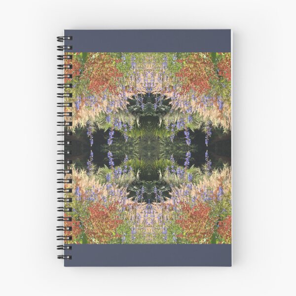 Item preview, Divine Botanicals: Autumn Beauty - Copper, Gold and Sapphire Blue - beside the Waterlily Lake designed and sold by RoseAromas.
