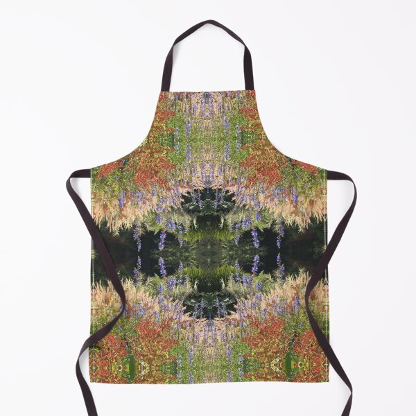 Item preview, Divine Botanicals: Autumn Beauty - Copper, Gold and Sapphire Blue - beside the Waterlily Lake designed and sold by RoseAromas.