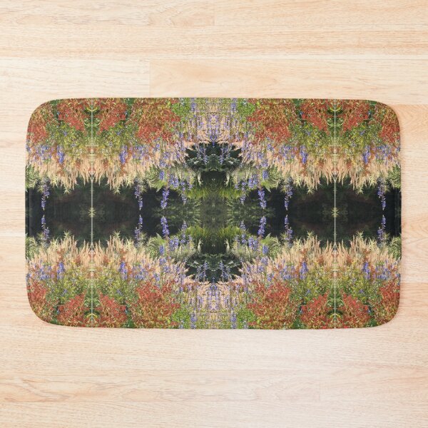 Item preview, Divine Botanicals: Autumn Beauty - Copper, Gold and Sapphire Blue - beside the Waterlily Lake designed and sold by RoseAromas.