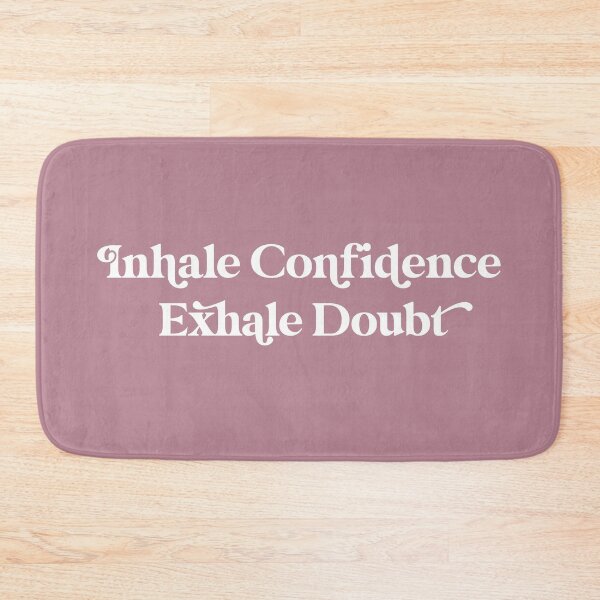 Item preview, Inhale Confidence Exhale Doubt Design in with Lavender Background designed and sold by cutetype.