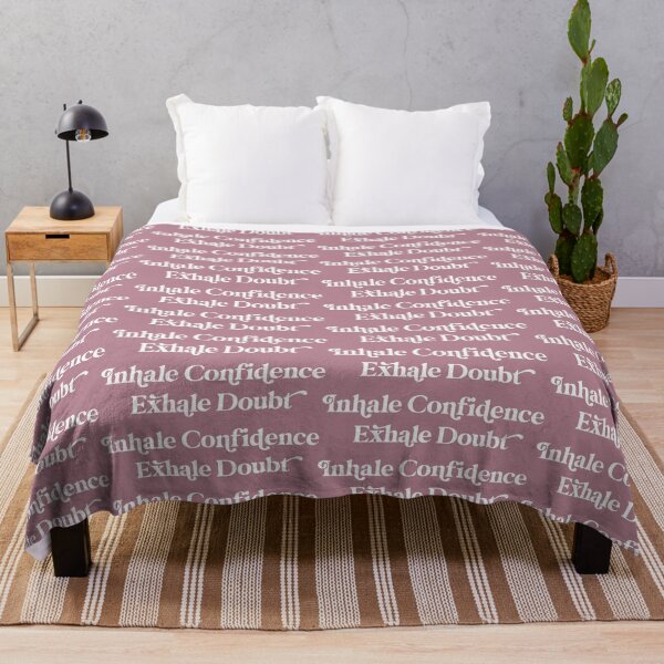 Item preview, Inhale Confidence Exhale Doubt Design in with Lavender Background designed and sold by cutetype.