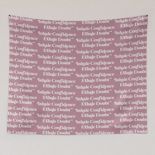Item preview, Inhale Confidence Exhale Doubt Design in with Lavender Background designed and sold by cutetype.