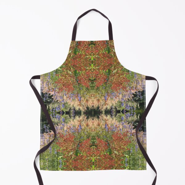 Item preview, Divine Botanicals: Autumn Beauty - Copper, Gold and Sapphire Blue - beside the Waterlily Lake designed and sold by RoseAromas.