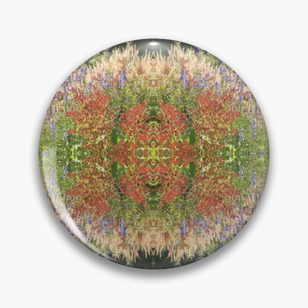 Item preview, Divine Botanicals: Autumn Beauty - Copper, Gold and Sapphire Blue - beside the Waterlily Lake designed and sold by RoseAromas.