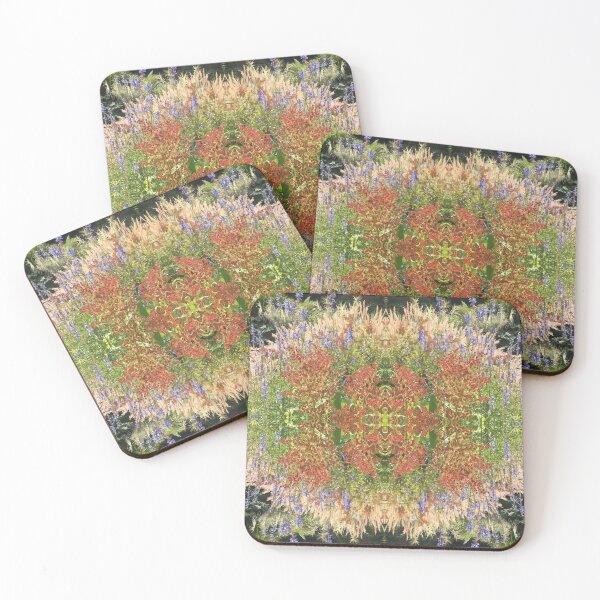 Item preview, Divine Botanicals: Autumn Beauty - Copper, Gold and Sapphire Blue - beside the Waterlily Lake designed and sold by RoseAromas.