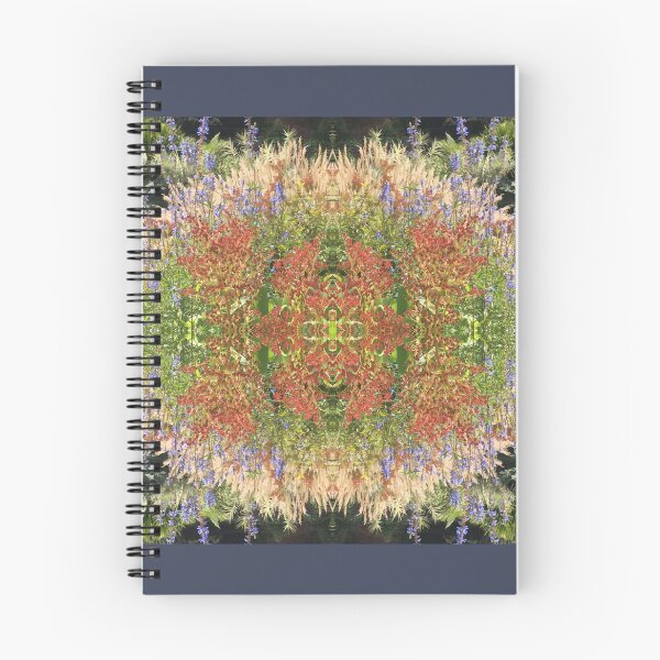 Item preview, Divine Botanicals: Autumn Beauty - Copper, Gold and Sapphire Blue - beside the Waterlily Lake designed and sold by RoseAromas.