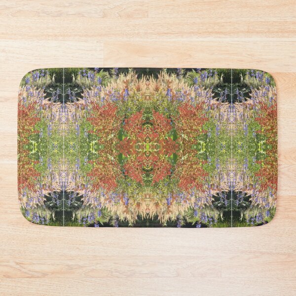Item preview, Divine Botanicals: Autumn Beauty - Copper, Gold and Sapphire Blue - beside the Waterlily Lake designed and sold by RoseAromas.