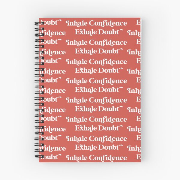 Item preview, Inhale Confidence Exhale Doubt Design in with Rust Background designed and sold by cutetype.