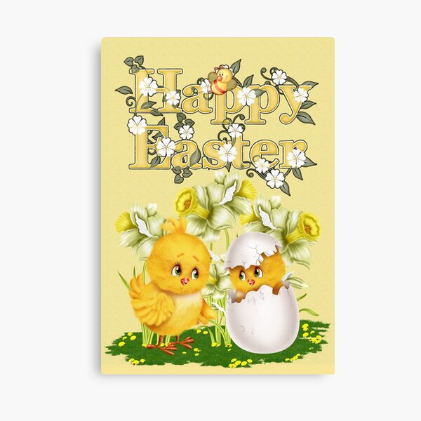 Easter Chicks Canvas Print