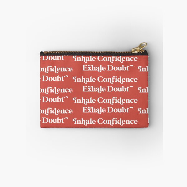 Item preview, Inhale Confidence Exhale Doubt Design in with Rust Background designed and sold by cutetype.