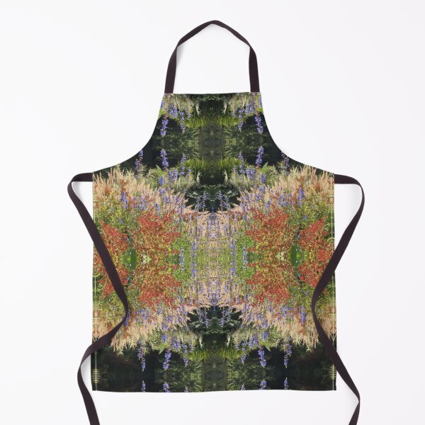Item preview, Divine Botanicals: Autumn Beauty - Copper, Gold and Sapphire Blue - beside the Waterlily Lake designed and sold by RoseAromas.