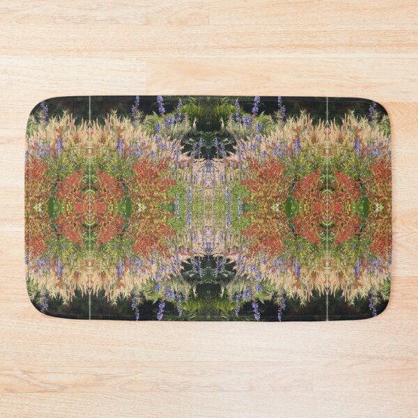 Item preview, Divine Botanicals: Autumn Beauty - Copper, Gold and Sapphire Blue - beside the Waterlily Lake designed and sold by RoseAromas.
