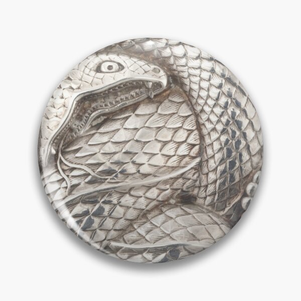 Item preview, Silver Coiled Rattlesnake Match Case designed and sold by KnightandMoon.