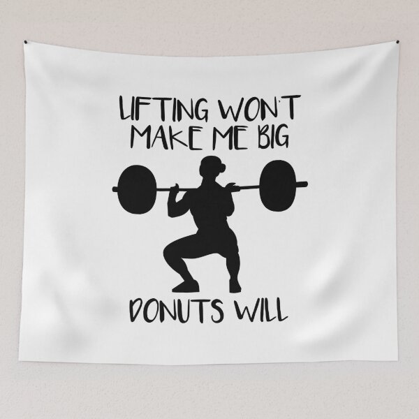 Artikelvorschau, Lifting and Donuts - Weightlifting Girls entworfen und verkauft von HalpinDesign.