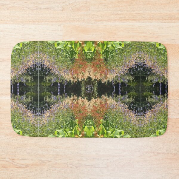 Item preview, Divine Botanicals: Autumn Beauty - Copper, Gold and Sapphire Blue - beside the Waterlily Lake designed and sold by RoseAromas.