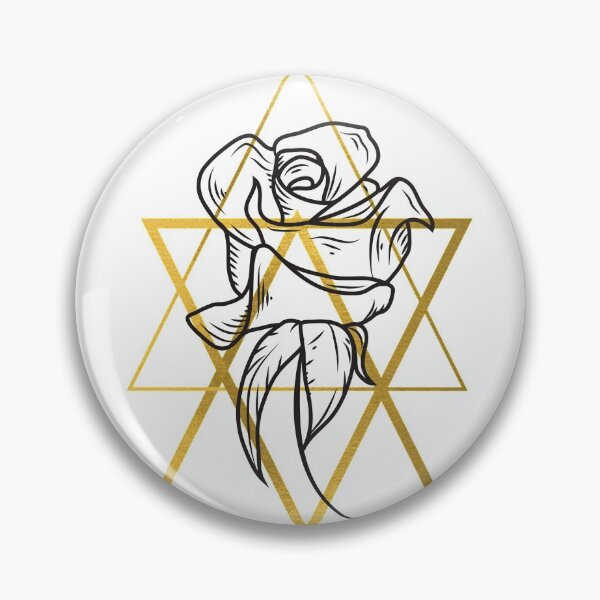 Item preview, Roses and Triangles Geometric Pattern designed and sold by Sweet-A-Dsignz.